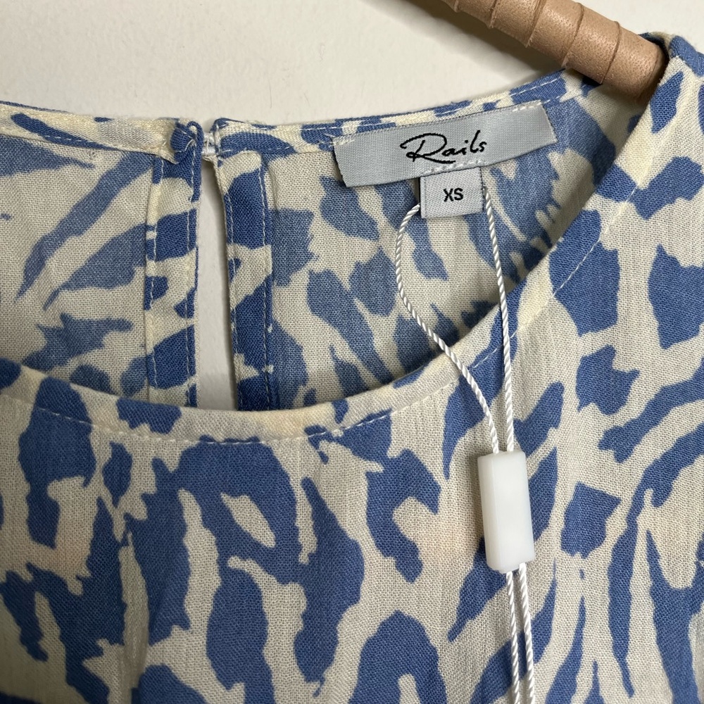 NEW Rails Inez Dress- in Blue Mixed Animal - Picture 7 of 10